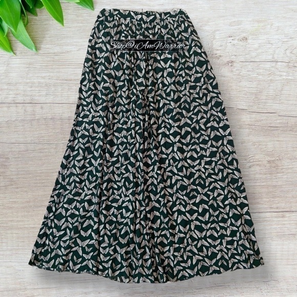 Anthropologie Maeve high waisted butterfly print wide leg pants *shop@iamwarrior - Picture 5 of 12